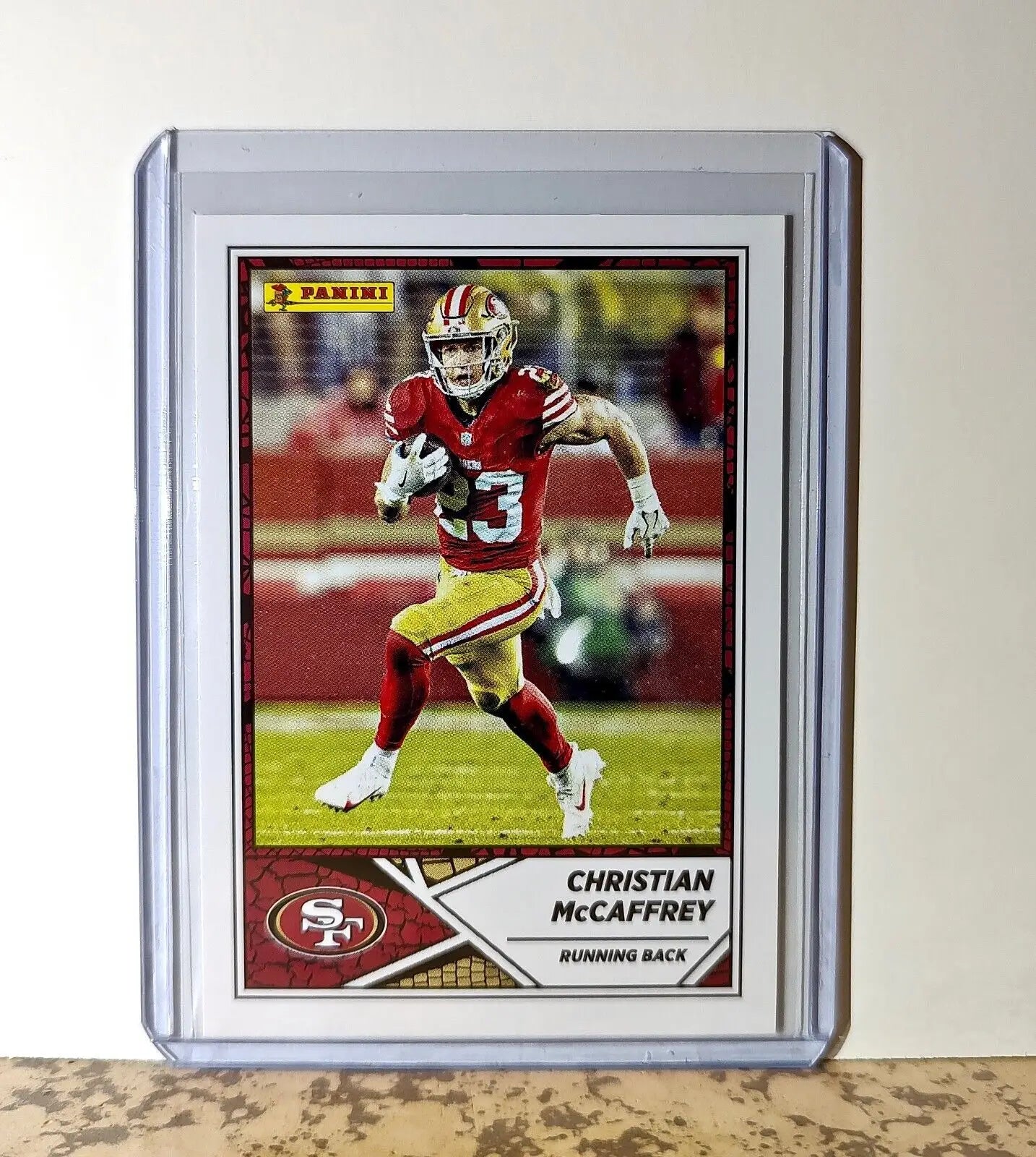Christian McCaffrey 2024 Panini NFL #46 Sticker Card San Francisco 49ers - Football Card Single