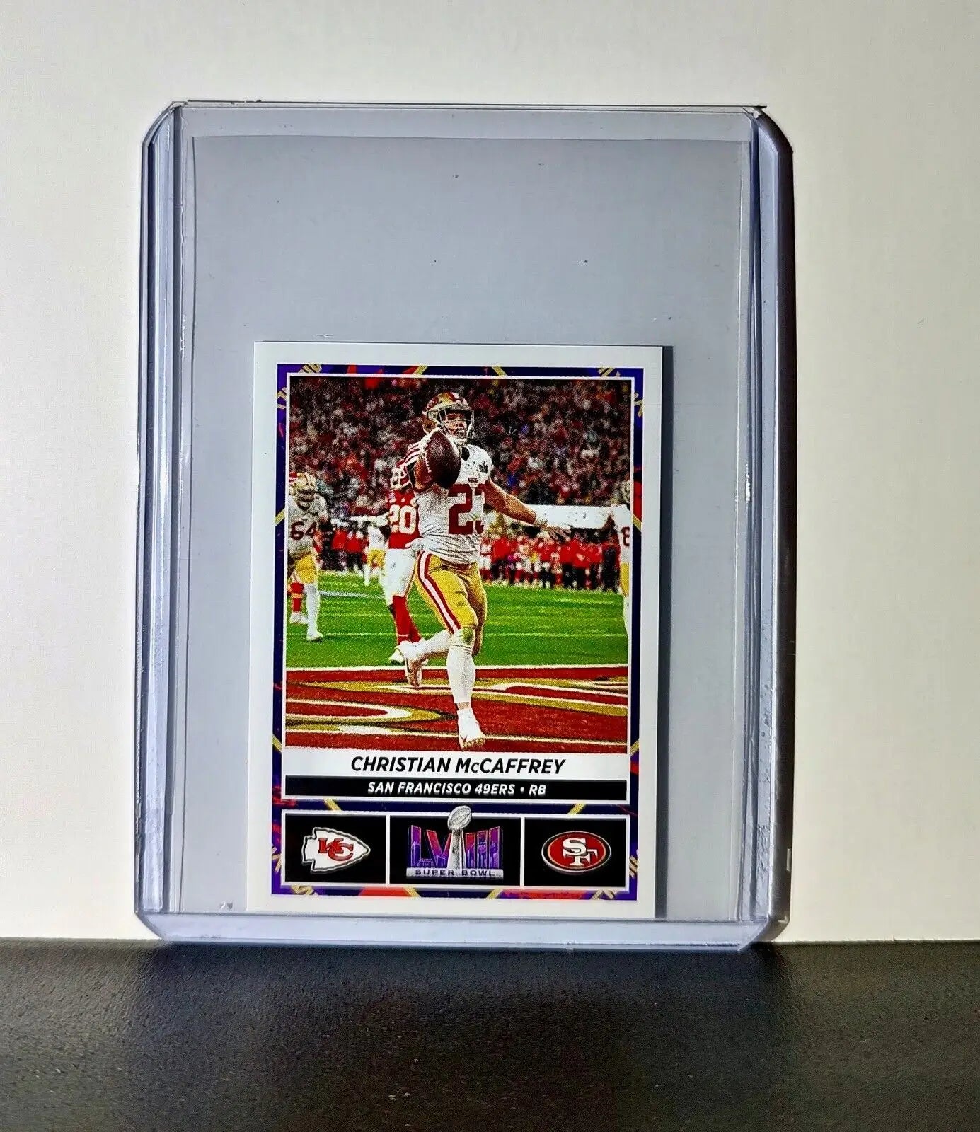 Christian McCaffrey 2024 Panini NFL Sticker #31 Super Bowl San Francisco 49ers - Football Card Single