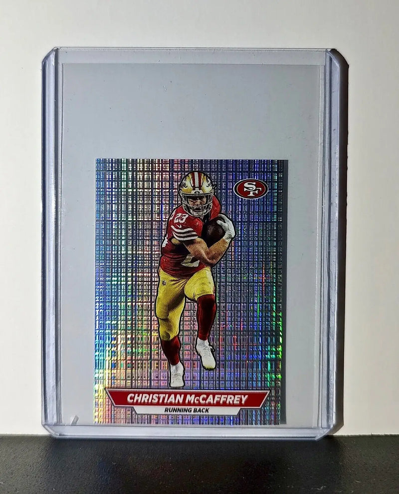 Christian McCaffrey 2024 Panini NFL Sticker #536 Foil San Francisco 49ers