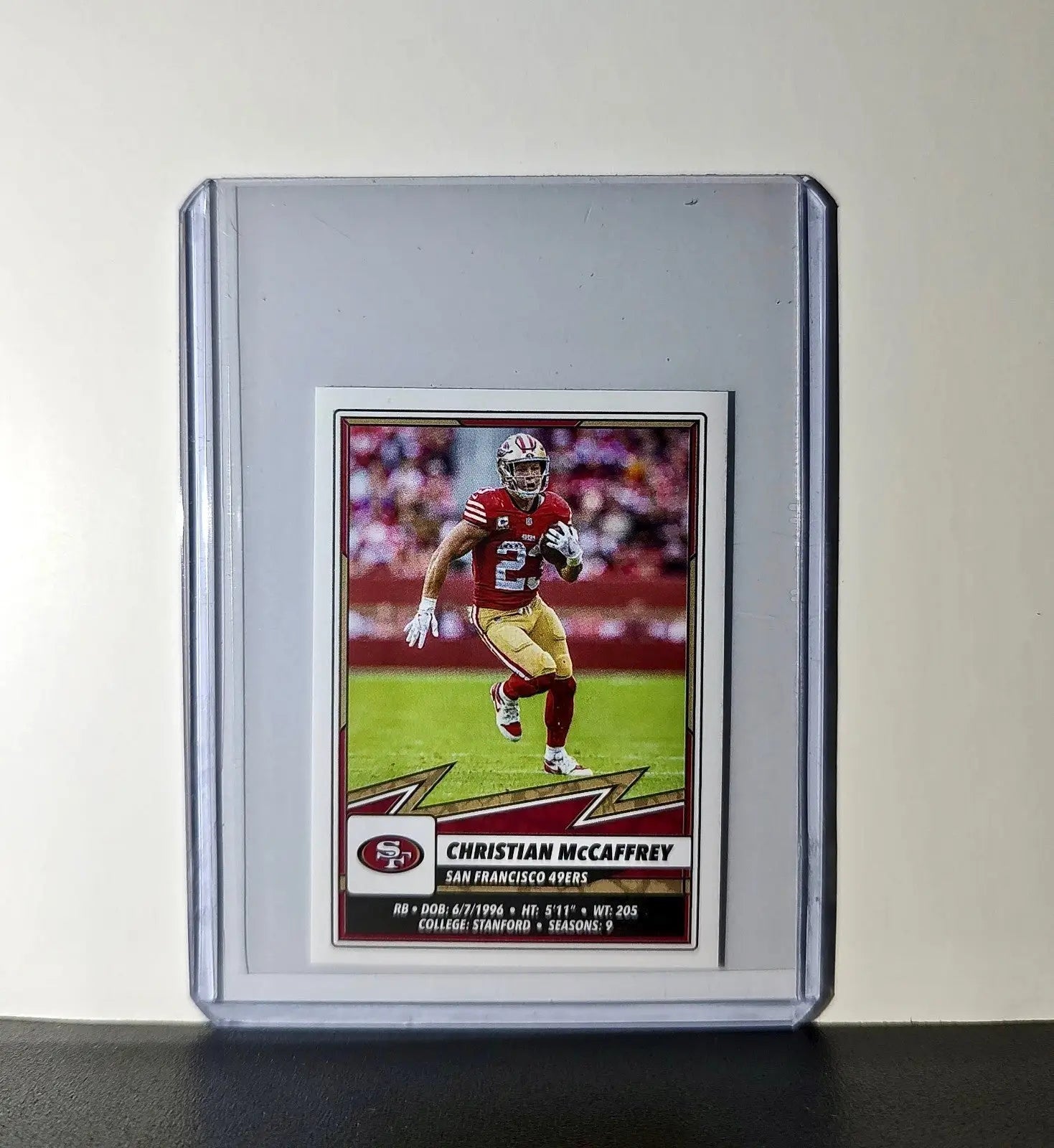 Christian McCaffrey 2025 Panini NFL #521 Sticker 49ers