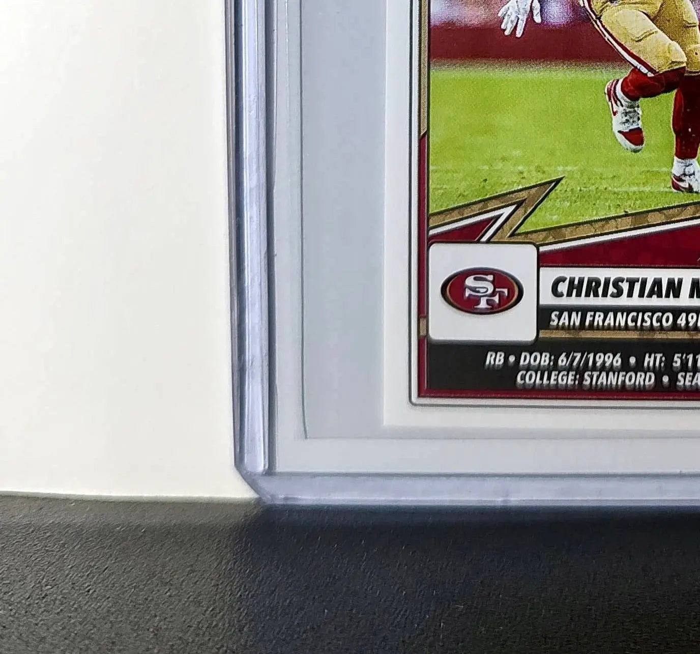 Christian McCaffrey 2025 Panini NFL #521 Sticker 49ers
