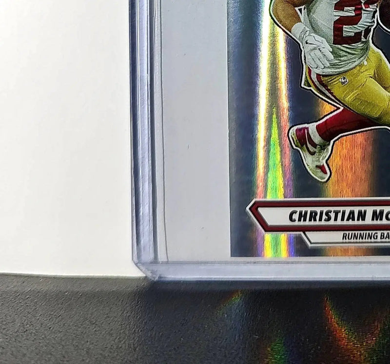 Christian McCaffrey 2025 Panini NFL #523 Foil Sticker 49ers