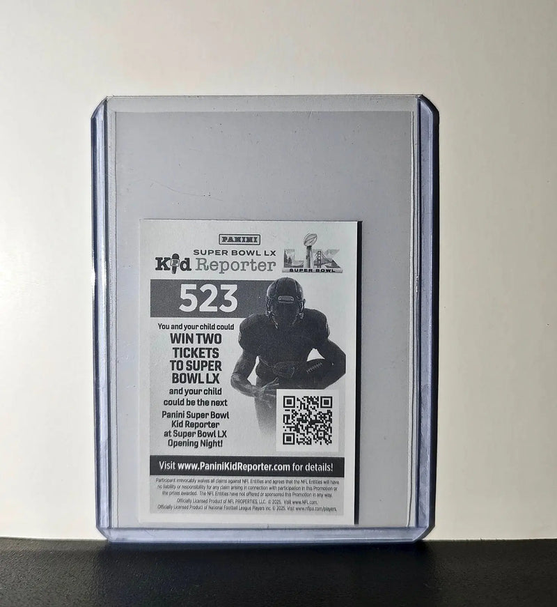 Christian McCaffrey 2025 Panini NFL #523 Foil Sticker 49ers