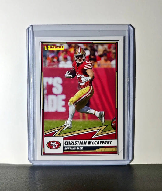Christian McCaffrey 2025 Panini NFL #68 Sticker Card San Francisco 49ers