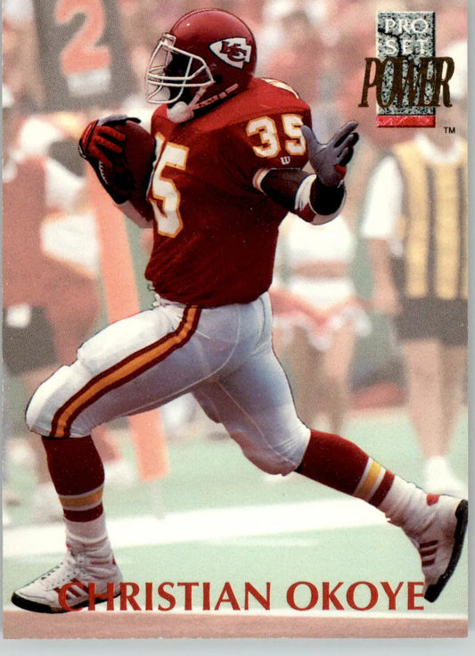 Christian Okoye - 1992 Pro Set Power - #135 - Football - Football Card Single