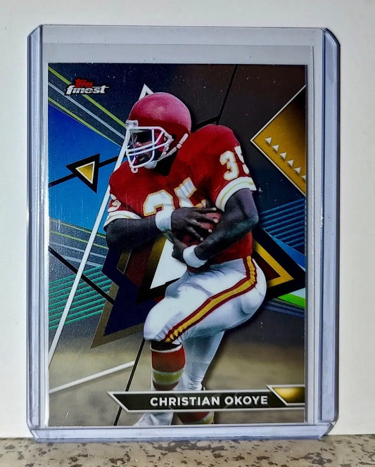 Christian Okoye 2023 Topps Finest NFL #201 Football Card Kansas City Chiefs - Football Card Single