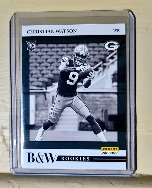 Christian Watson 2022 Panini NFL Black & White Rookies #12 Football Card 1/649 - Football Card Single