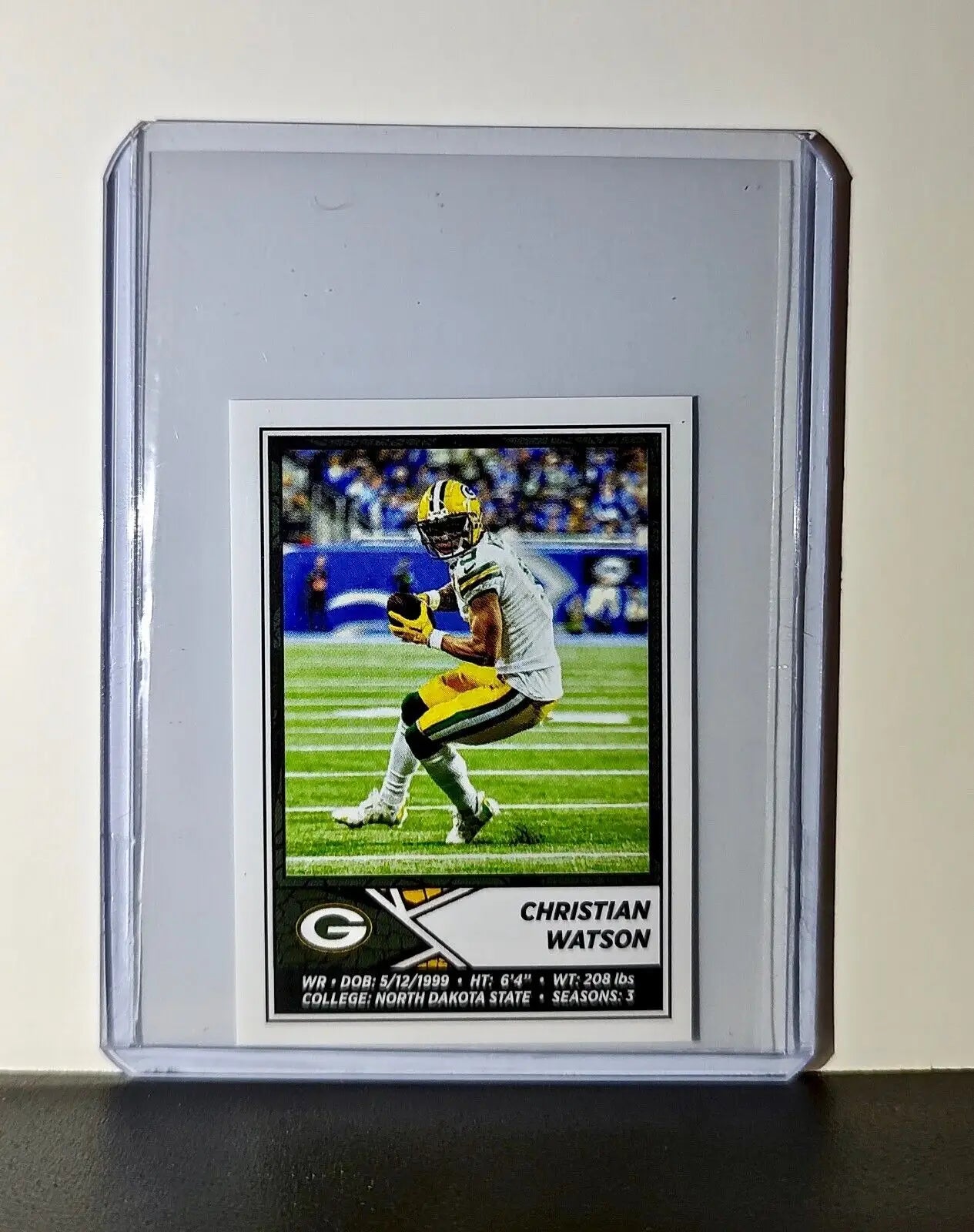 Christian Watson 2024 Panini NFL Sticker #398 Green Bay Packers - Football Card Single