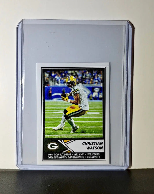 Christian Watson 2024 Panini NFL Sticker #398 Green Bay Packers - Football Card Single