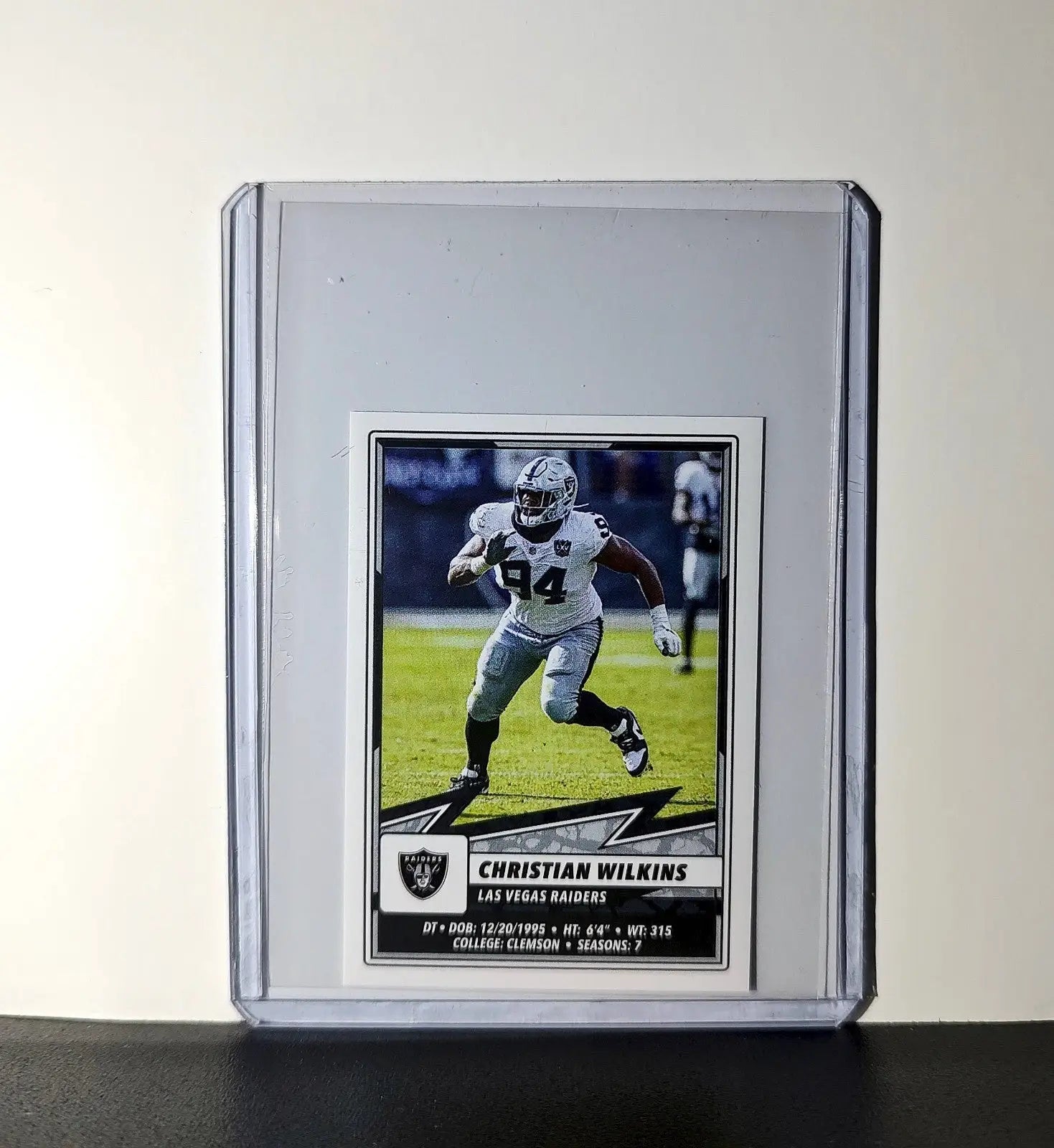 Christian Wilkins 2025 Panini NFL #271 Sticker Las Vegas Raiders