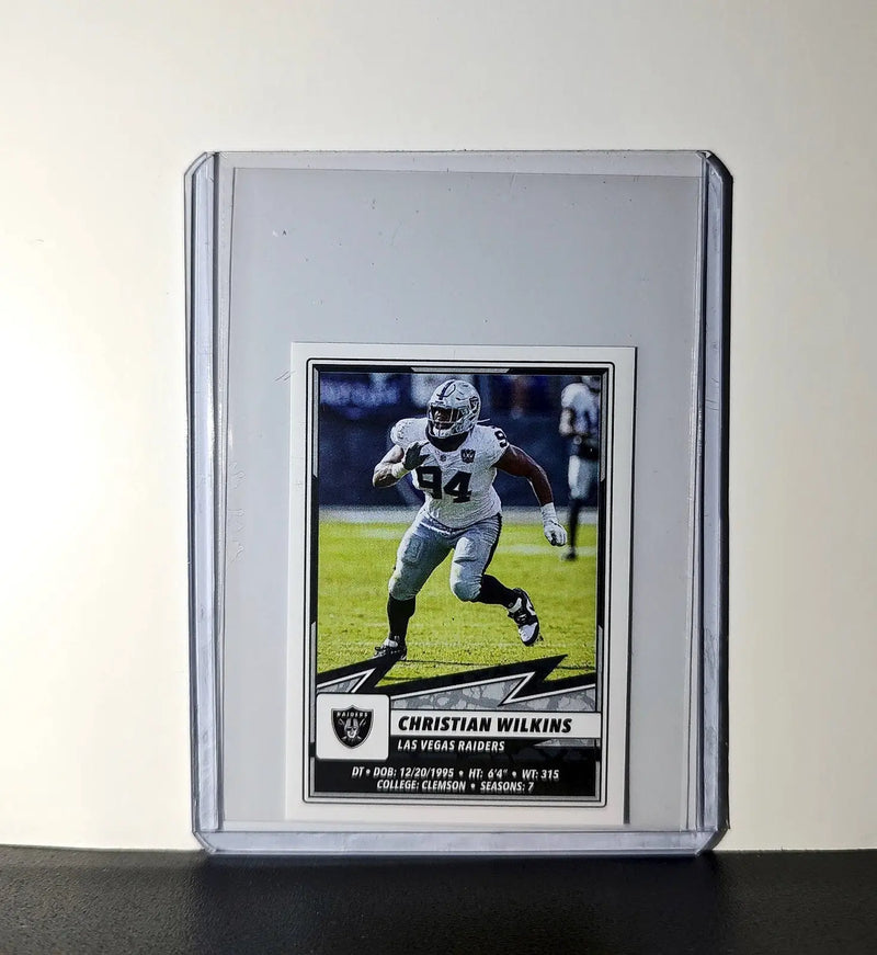 Christian Wilkins 2025 Panini NFL #271 Sticker Las Vegas Raiders