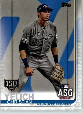 Christian Yelich - 2019 Topps Update - #US185 - 150th Anniversary Baseball - Baseball Card Single