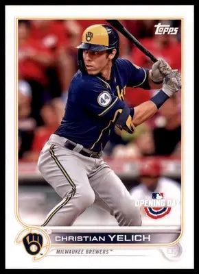 Christian Yelich 2022 Topps Opening Day #174 Milwaukee Brewers - Baseball Card Single