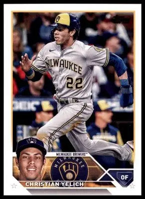 Christian Yelich 2023 Topps #192 Milwaukee Brewers - Baseball Card Single