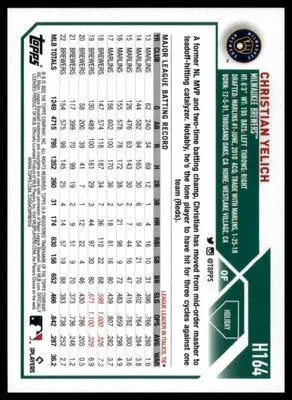 Christian Yelich 2023 Topps Holiday Metallic #H164 Milwaukee Brewers - Baseball Card Single