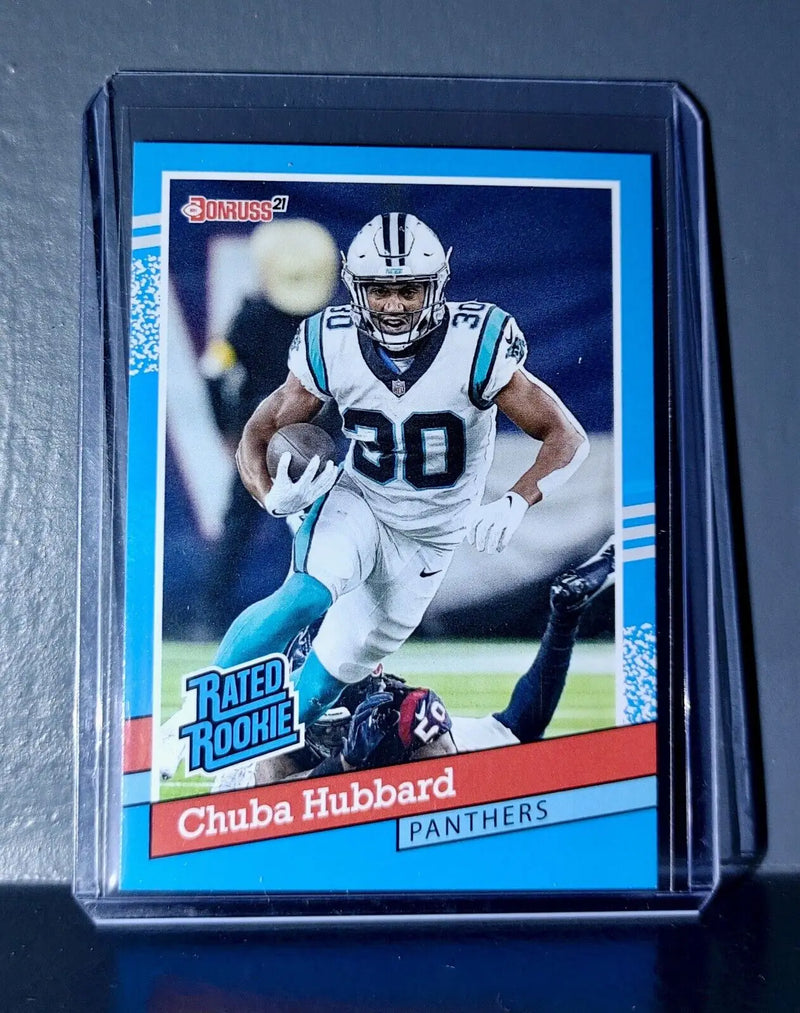 Chuba Hubbard 2021 Panini NFL Rated Rookie Retro #31 Rookie Card 1/2231
