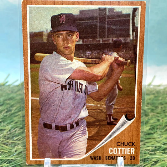 Chuck Cottier 1962 Topps #27 Washington Senators Baseball Card VG - Baseball Card Single