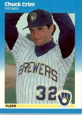 Chuck Crim - 1987 Fleer Update - #U-19 - Baseball - Baseball Card Single