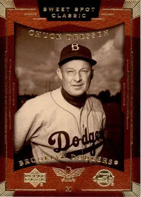 Chuck Dressen - 2004 Upper Deck Sweet Spot Classic - #17 - Baseball - Baseball Card Single