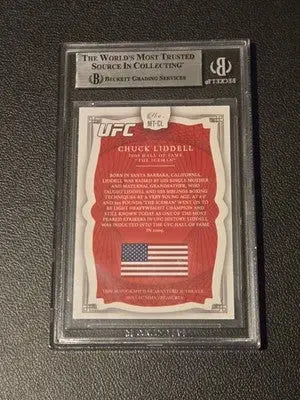 Chuck Liddell UFC Autograph 82/99 Beckett Authenticated Slabbed Card Hand-Signed - UFC/MMA Card Single