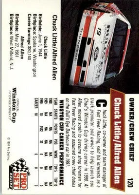Chuck Little/Alfred Allen - 1991 Pro Set - #120 - RC Racing - Racing Card Single