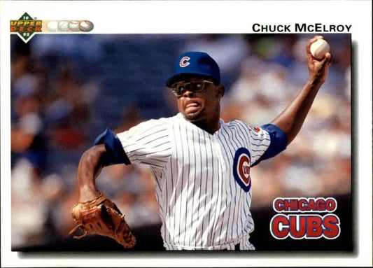 Chuck McElroy 1992 Upper Deck MLB #220 Baseball Card Chicago Cubs - Baseball Card Single