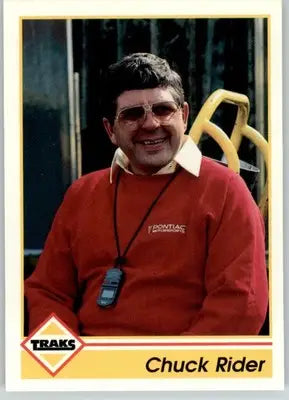 Chuck Rider - 1992 Traks - #46 - Racing - Racing Card Single