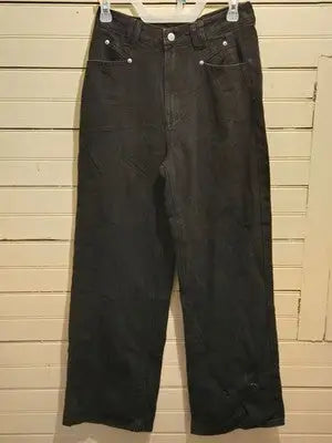 CIDER Pants Womens S Black Wide Leg High Rise Casual Trousers Utility Pockets - Apparel
