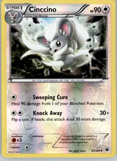 Cinccino (89) - XY - Fates Collide - 89/124 - Reverse Holo LP - Pokémon Card Single