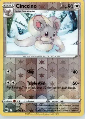 Cinccino - SWSH09: Brilliant Stars - Reverse Holo LP - #125/172 - Pokémon Card Single
