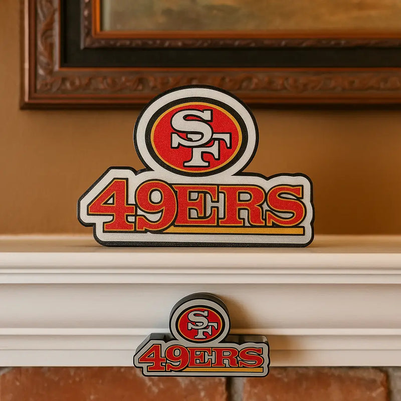 Cincinnati Bengals Head Logo Sign | 3D Printed NFL Football Desk & Wall Display