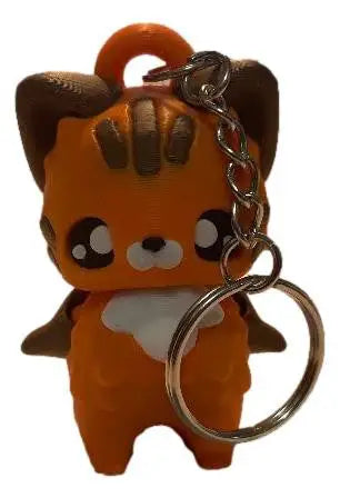 Cinder Cat Pixie Figurine Fairy Cat 3D Printed Cute Kawaii Toy Gift - Keychain - Collectibles