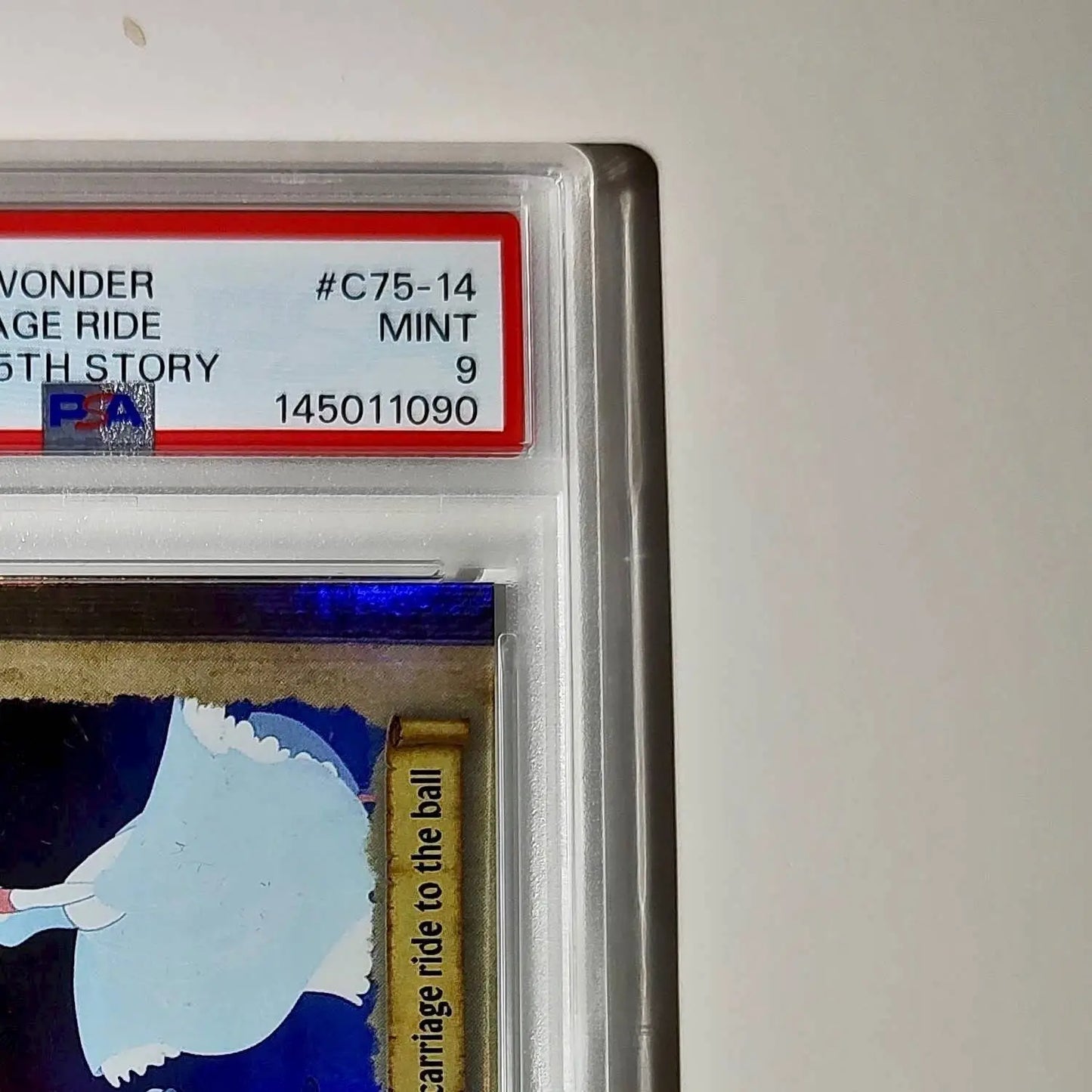Cinderella boards her magic carriage ride 2025 Topps Disney #C75-14 PSA 9 - Non-Sports Card Single
