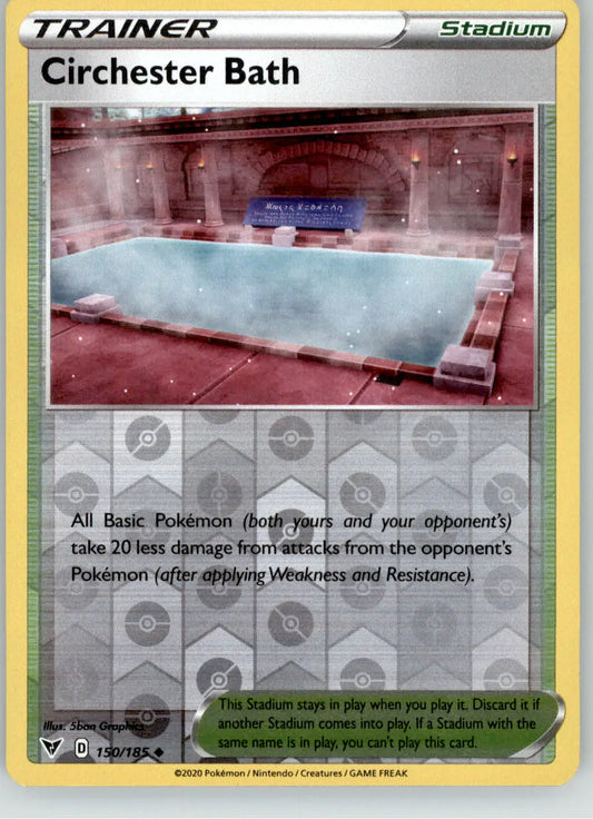 Circhester Bath - Vivid Voltage - 150/185 - Reverse Holo LP Pokemon - Pokémon Card Single