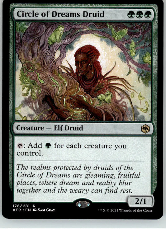 Circle of Dreams Druid - Adventures in the Forgotten Realms - 176 Foil NM Magic - Magic Card Single
