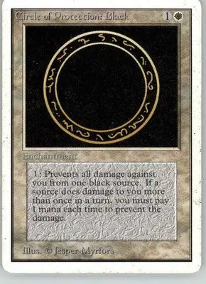 Circle of Protection: Black - Unlimited Edition - HP Magic: The Gathering - Magic Card Single