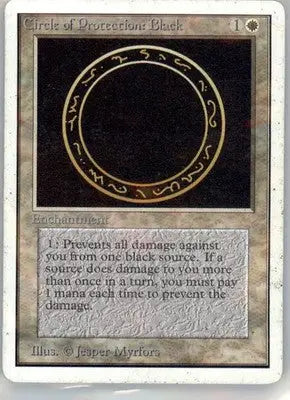 Circle of Protection: Black - Unlimited Edition - Normal HP - Magic Card Single