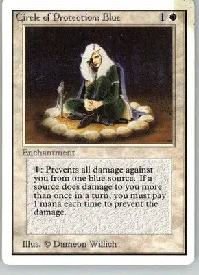 Circle of Protection: Blue - Unlimited Edition - MP Magic: The Gathering - Magic Card Single