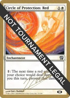 Circle of Protection: Red - 2004 Julien Nuijten World Championship Decks - MP - Magic Card Single