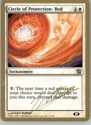 Circle of Protection: Red - 2004 Julien Nuijten World Championship Decks - MP - Magic Card Single