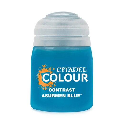 Blue Citadel Contrast paint pot for Citadel Paint Contrast Asurmen Blue model coloring