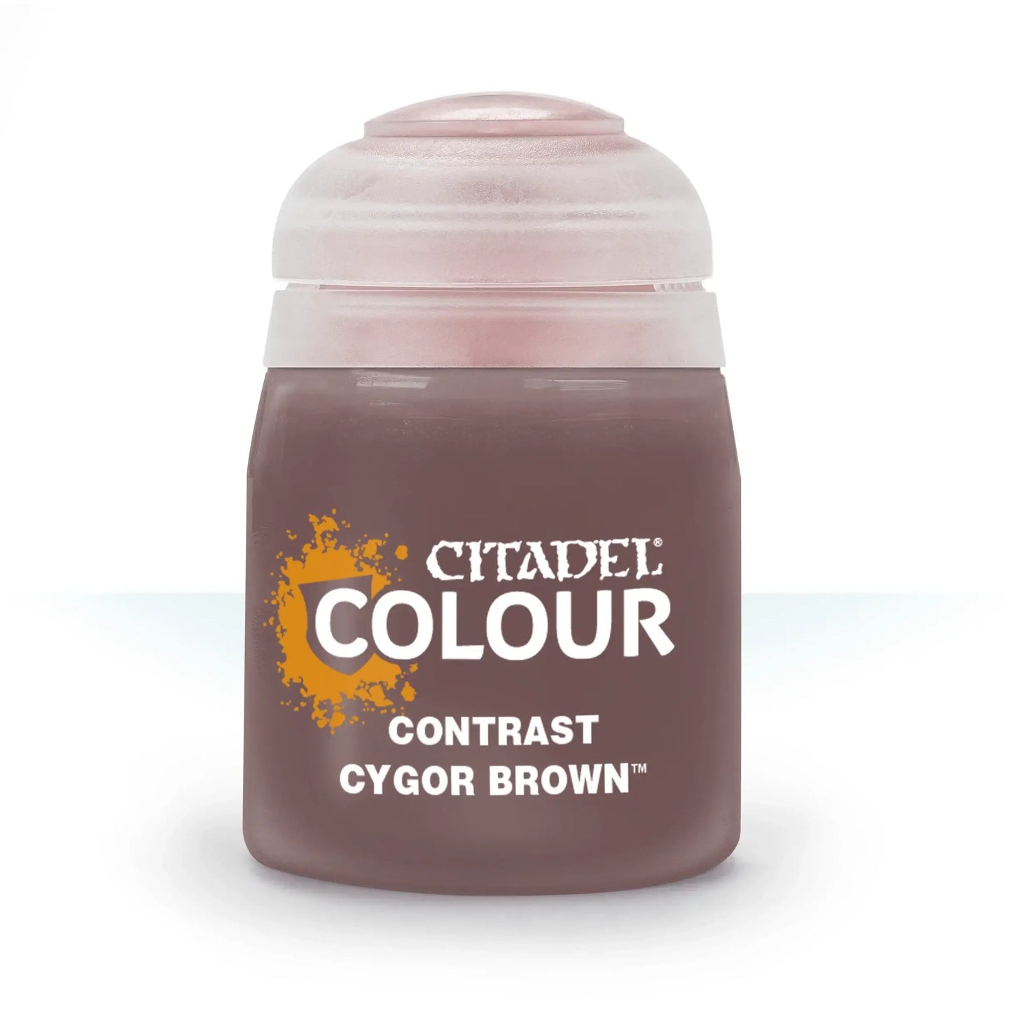 Citadel paint contrast Cygor Brown paint pot for models and miniatures