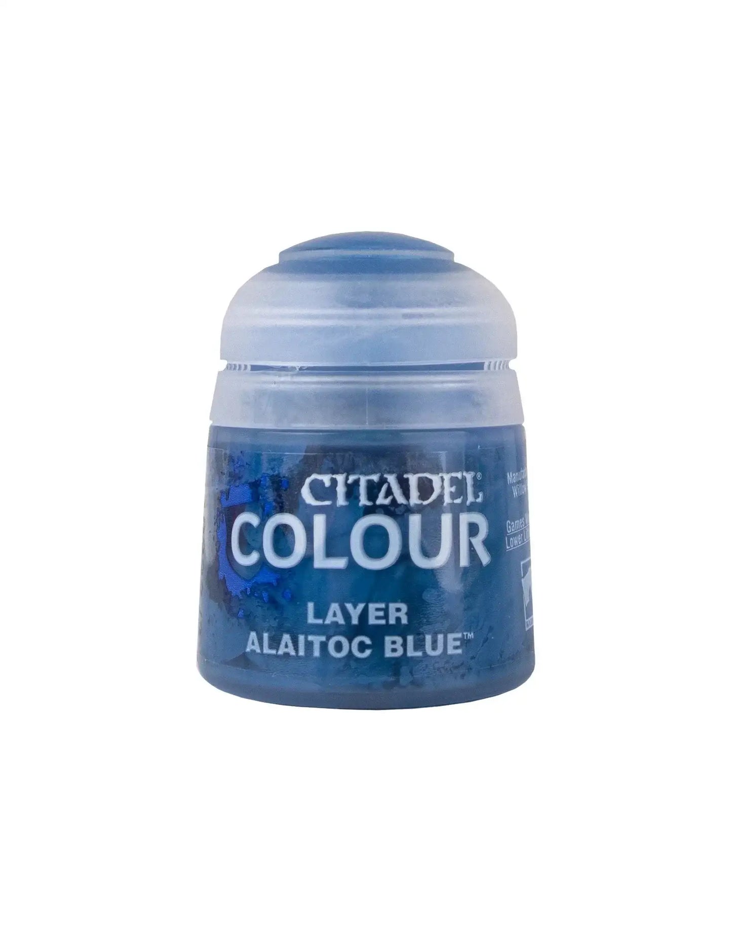 Citadel Colour Alaitoc Blue paint pot used for layer bloodreaver flesh in Citadel paint layer series