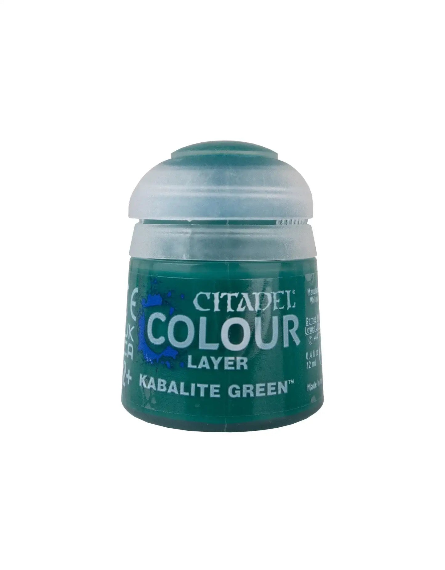 Citadel Paint Layer Kabalite Green paint pot for layer kabalite green color application