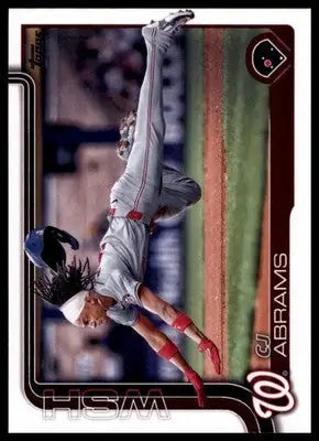 CJ Abrams 2025 Topps #122 Washington Nationals - Baseball Card Single