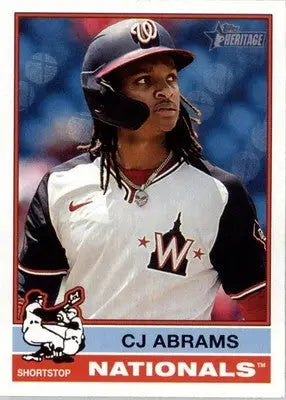 CJ Abrams - 2025 Topps Heritage - #237 - Baseball - Baseball Card Single