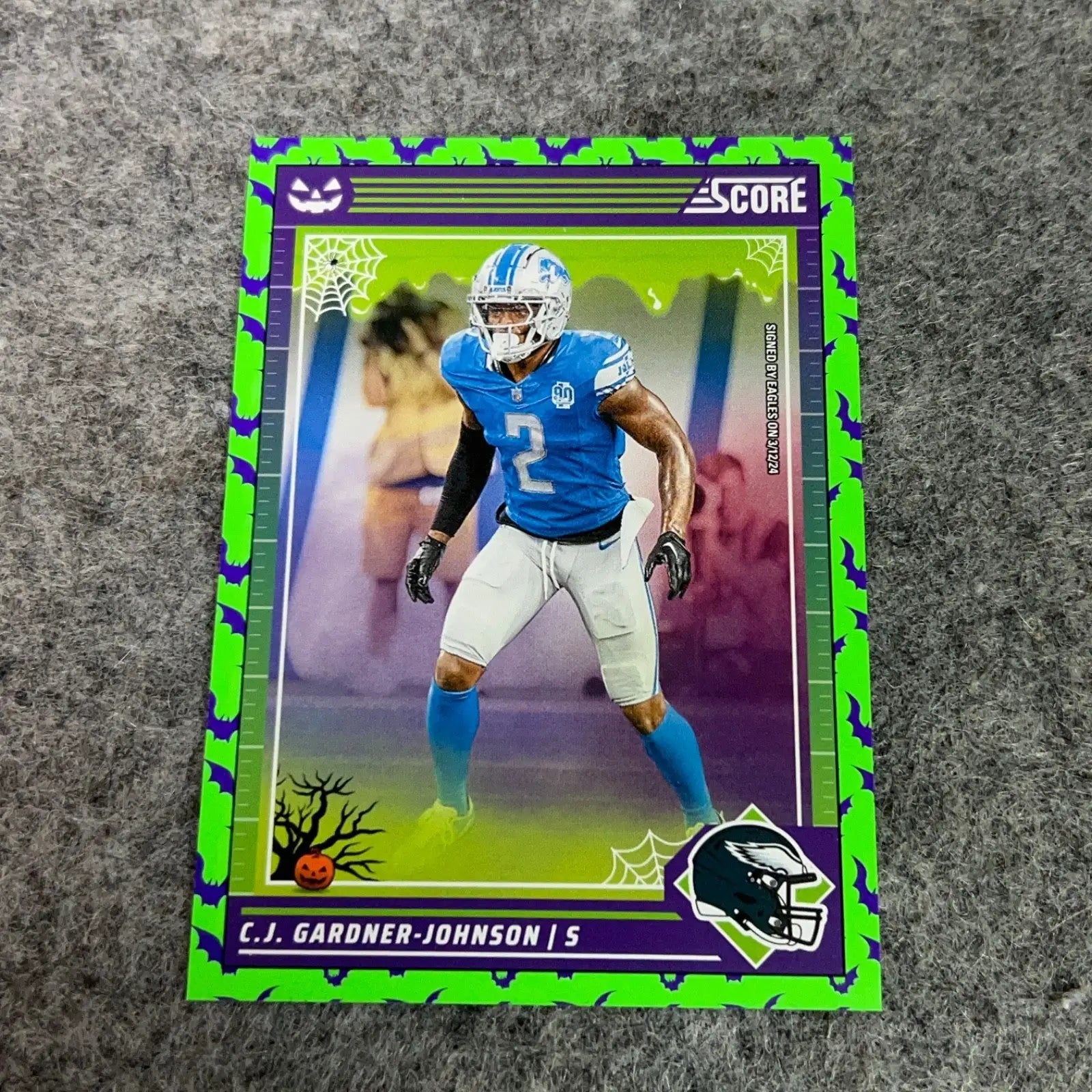 CJ Gardner Johnson Philadelphia Eagles Football Card 2024 NFL Sports You Pick - 2024 Panini Score A Treat #97 - Bats