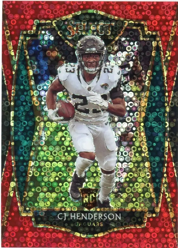 CJ Henderson Rookie 2020 Panini Select Premier Red Disco /49 #189 Jaguars Card
