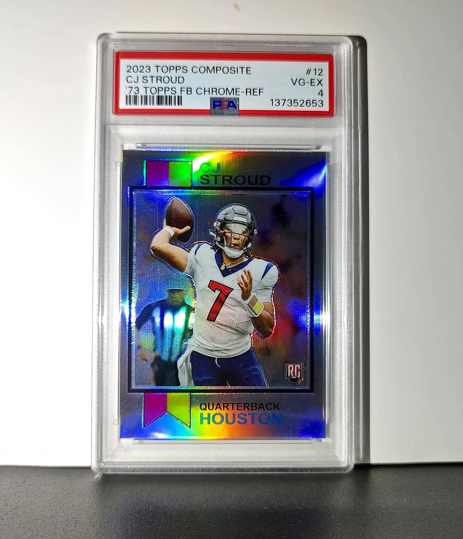 CJ Stroud 2023 Topps Chrome 1973 Refractor #1973-12 PSA 4 VG-EX