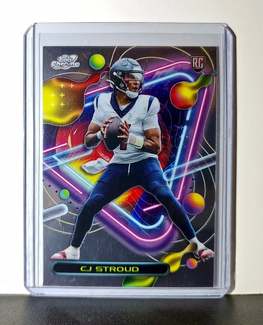 CJ Stroud Rookie 2023 Topps Chrome Cosmic NFL #252 Card Houston Texans - Football Card Single